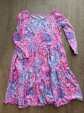 Lilly Pulitzer Geanna Swing Dress in Raz Berry Sea You Soon - Size XS